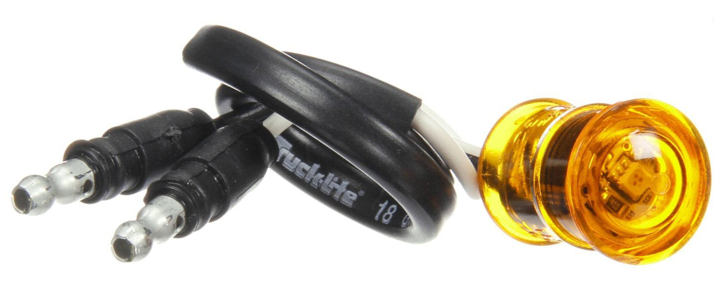 Truck-Lite 33 Series Amber LED 3/4" Round Lamp TKL33250Y